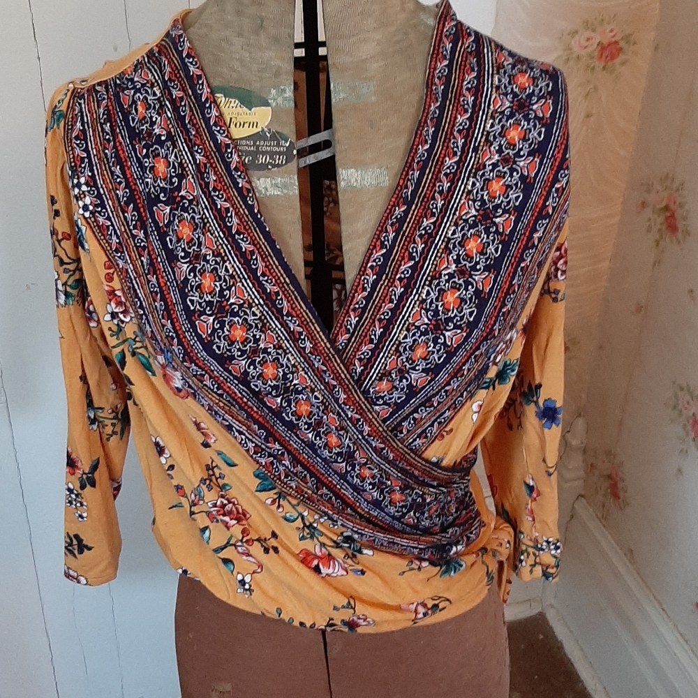 Loveapella boho surplice top